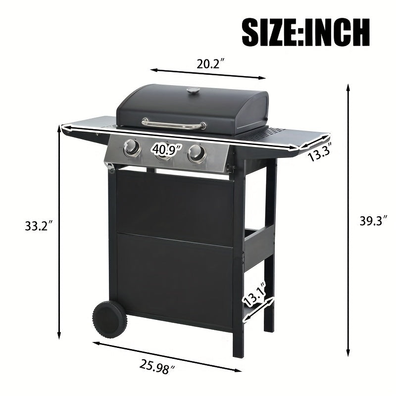 Propane Gas Grill Stainless Steel 3 & 4 Burner Outdoor BBQ Grill with Side Burner, Grill Cover & 344 Sq In Cooking Surface
