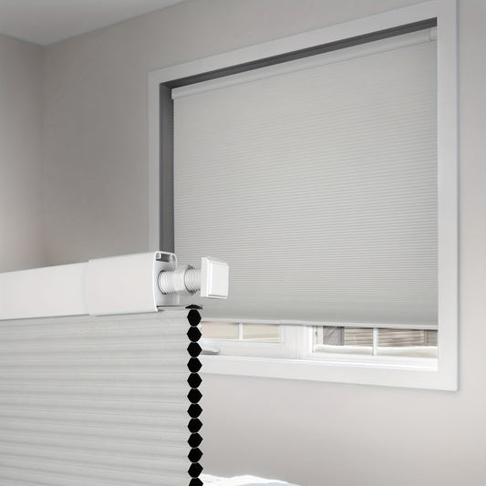 Cordless Honeycomb Cellular Shades No Drill No Tools Install - Color-Matched Blackout & Window Blinds