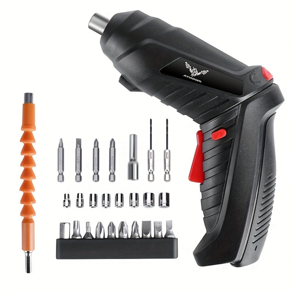 Power Tools 3.6V Mini Electric Drill Screwdriver Kit with 1300mAh Battery and 26 or 47 Piece Options