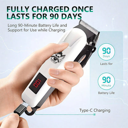 Electric Grooming Kit Hair Clipper & Razor Set USB Rechargeable with Digital Screen - 2 & 3 Piece Sets for Home Use & Salons