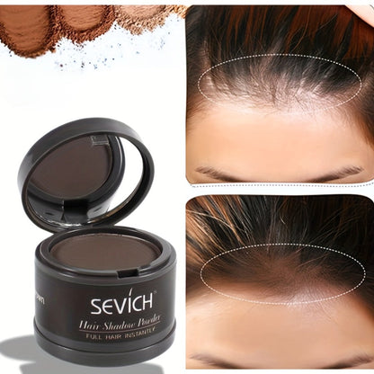Thinning Hair Root Coverage Powder with Brush, Instant Hairline Concealer Natural Shadow Effect
