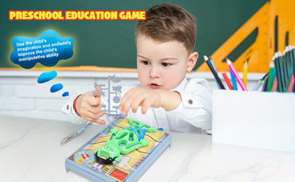 Operation Monster Board Game for Kids, Steady Hand Skill Game with Tweezers, 3D Monster Pieces, Fun Family Game Night for Ages 3+