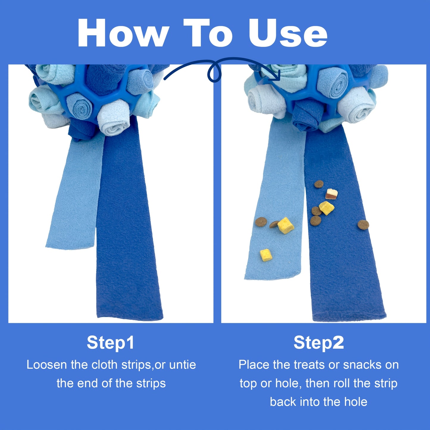 Snuffle Ball Dog Toy – Interactive Foraging Treat Dispenser & Slow Feeder Puzzle Toy for Small Medium Large Dogs