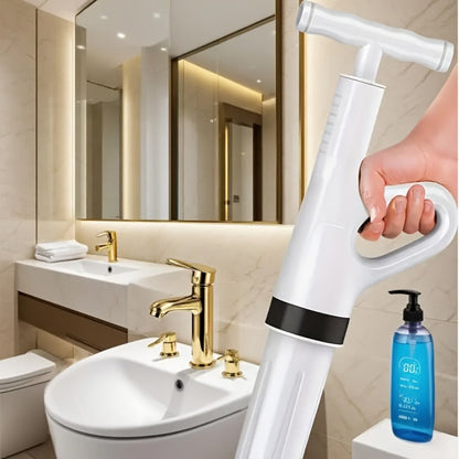 Drainage Spray Gun with Adjustable Pressure – Air Plunger Tool for Unclogging Toilets Sinks & Floor Drains