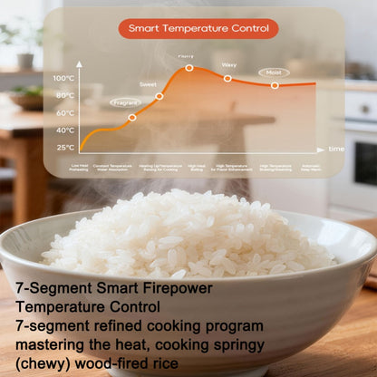 Rice Cooker 2L 4 Cups 10-in-1 Mini Multifunctional Compact Electric Rice Cooker for Rice for Home Cooking, Dining and Outdoor Meals