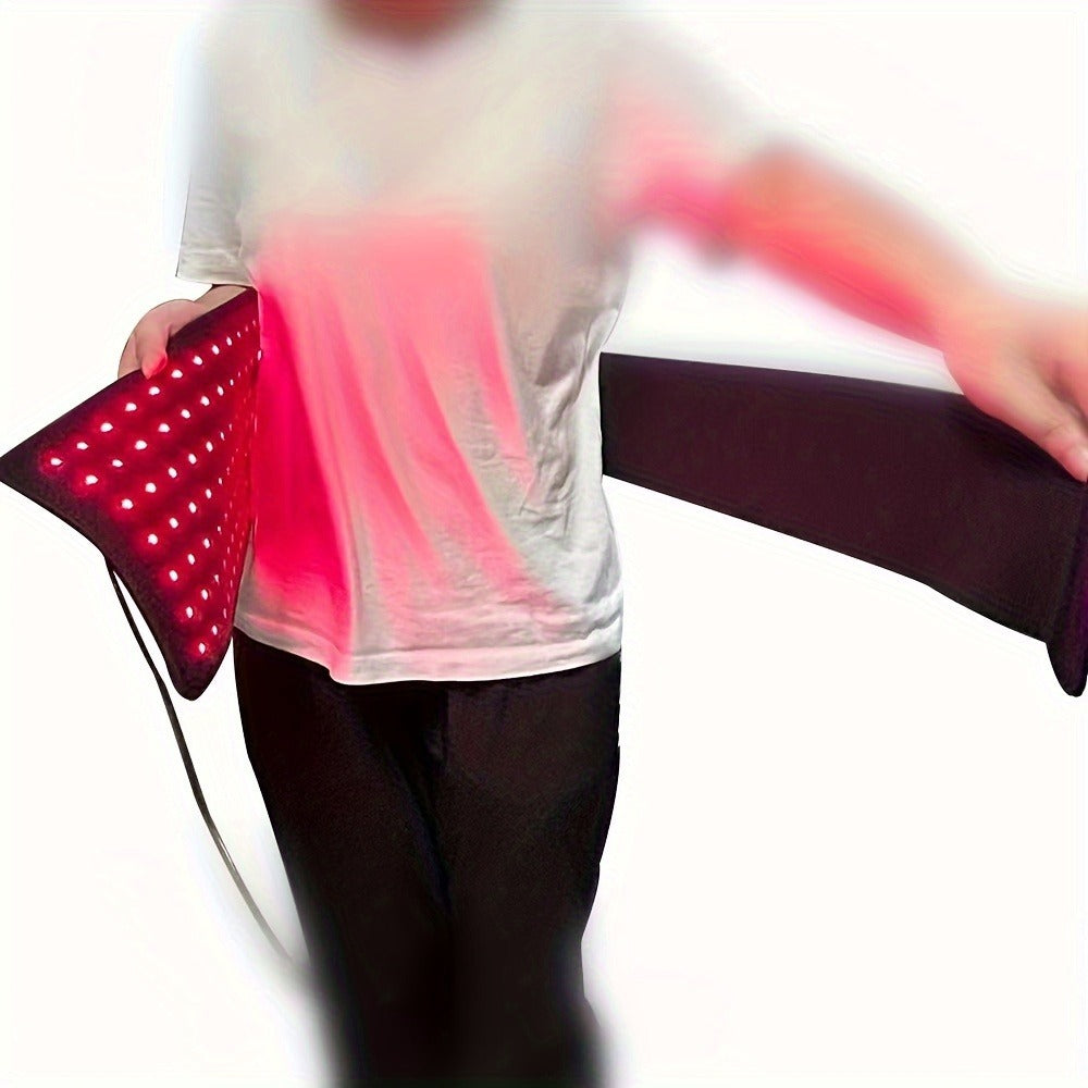 Flexible Red and Near-Infrared LED Body Wrap with 660nm and 850nm Light, Adjustable Straps and Wired Controller