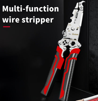 Folding Wire Stripper Multifunctional Pliers Crimping Cutter Tool for Electrician Cable DIY for Entryways, Bedrooms and Living Spaces