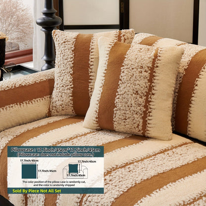 Sofa Cover, Thick Plush Jacquard Couch Pad in Four Colors with Loveseat and Extra-Large Sizes