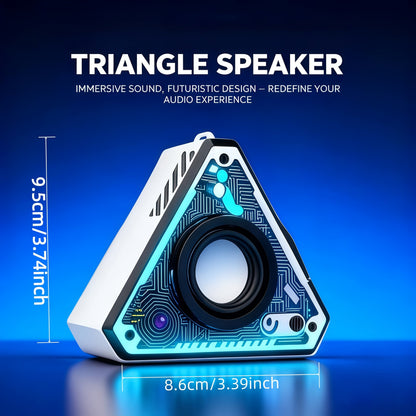 Portable Bluetooth Speaker Triangular Rechargeable Model with Subwoofer and Six available choices Options