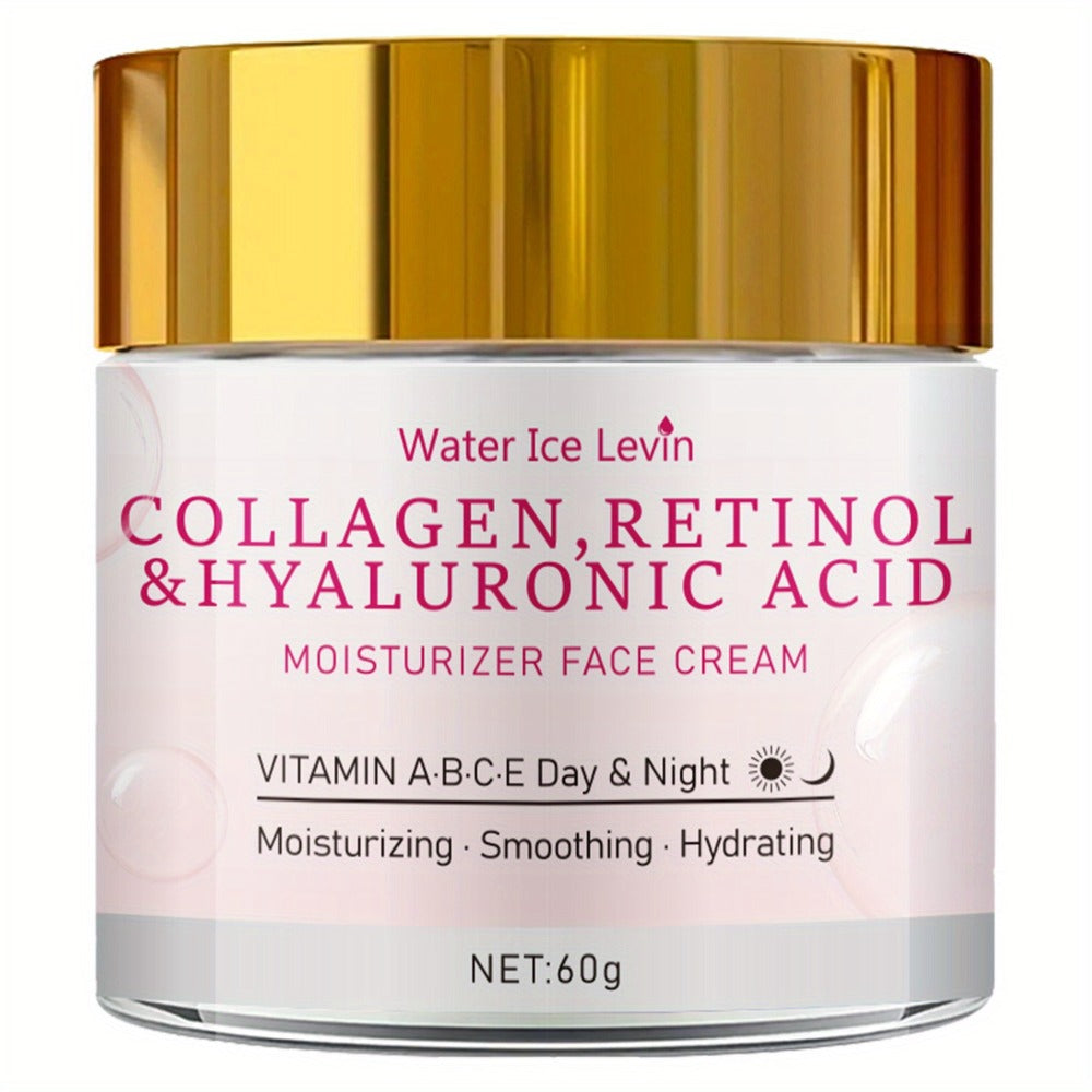 Collagen Retinol Face Cream with Hyaluronic Acid & Jojoba Oil Deep Hydration Nourishing for Entryways, Bedrooms and Living Spaces