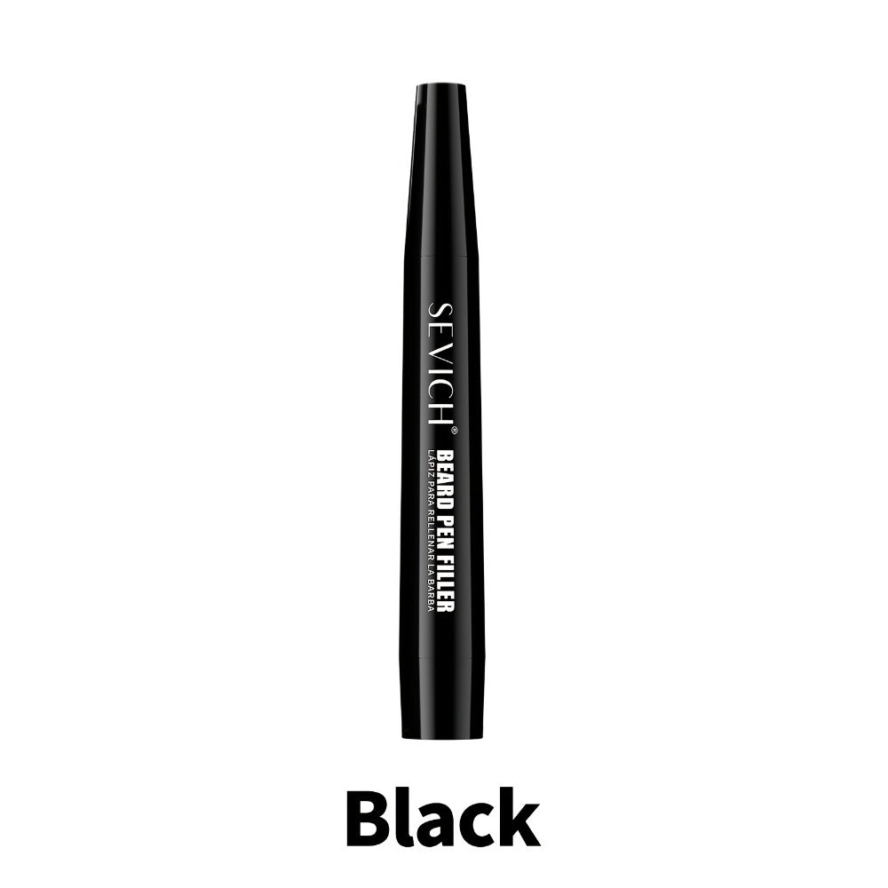 Beard Filler Pencil with Brush, Waterproof Beard Pencil for Fuller Thicker Beard, Fills Sparse Patchy Beard & Mustache