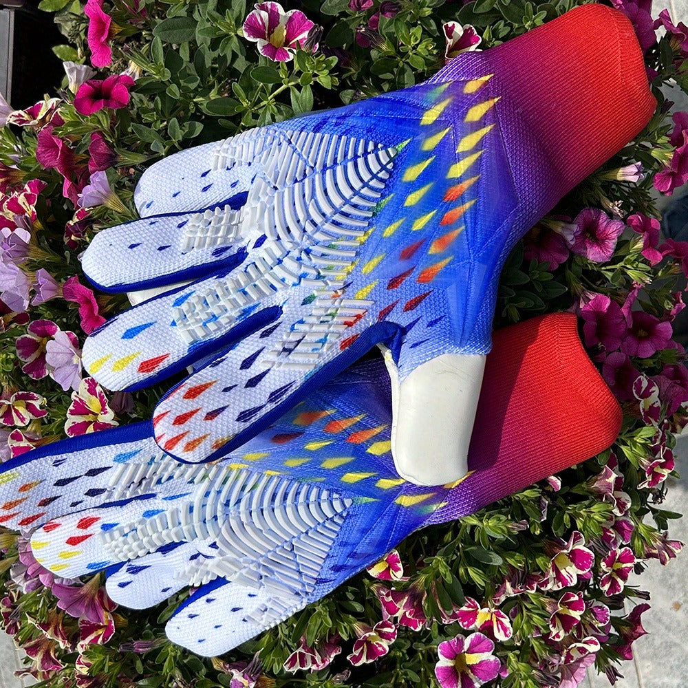 Silicone Grip Goalkeeper Gloves with Superior Traction – Available in 6 Colors & 5 Sizes, Professional Soccer & Rugby Goalie Gloves for Men