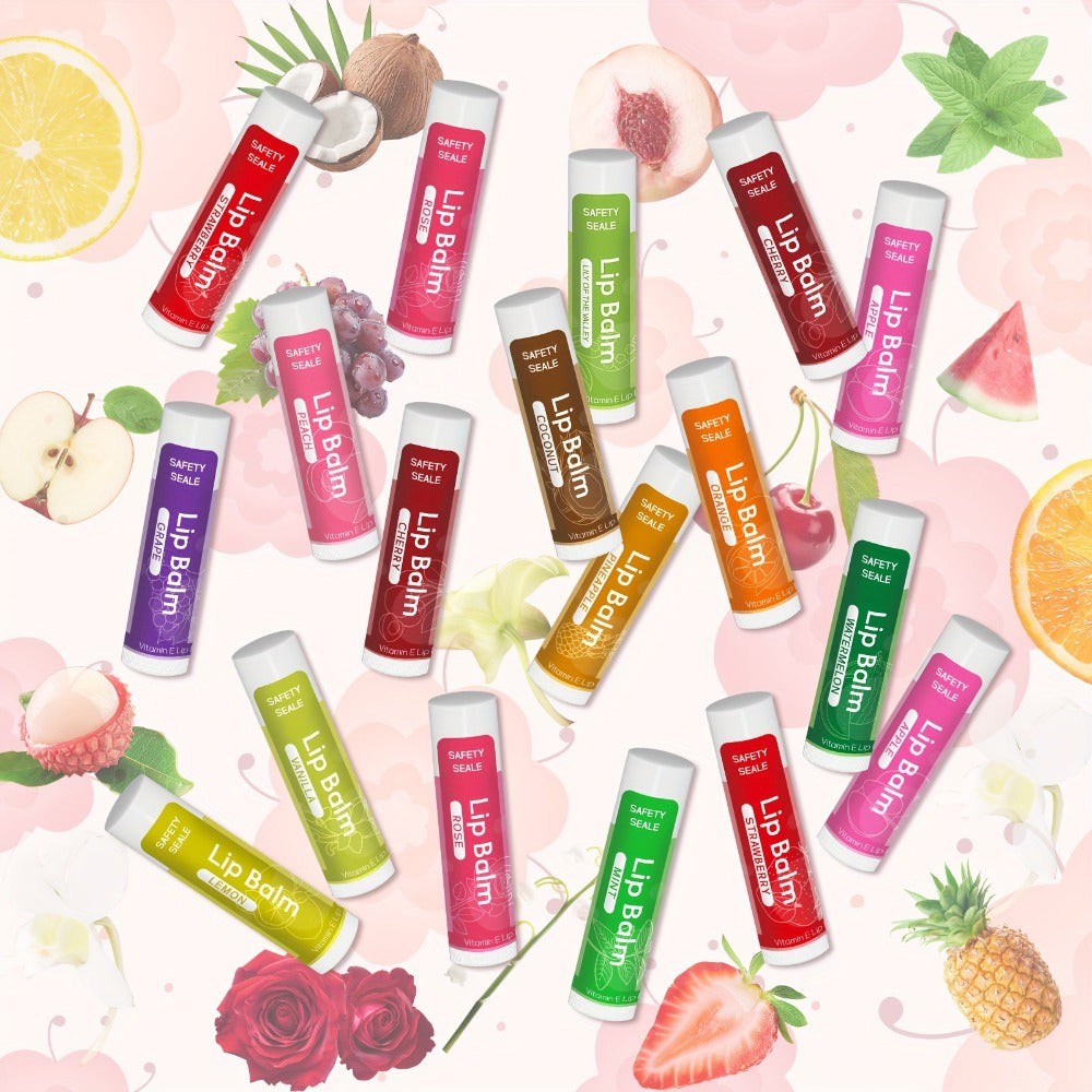 Bulk Lip Balm Set 84 Pcs 14 Assorted Flavors Moisturizing Mini Lipstick Natural Luster Finish – Party Favors for Wedding Bridesmaids