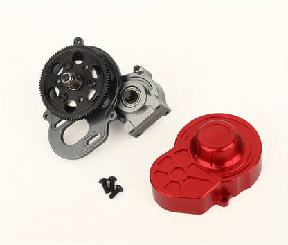 Metal Gearbox with Motor Gears for 1/10 RC Crawler Truck – LCG Transmission Upgrade for Axial SCX10 WRAITH 313mm Wheelbase