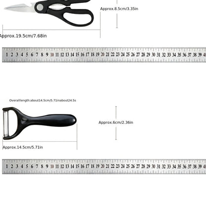 Kitchen Knife Set 6-Piece Professional Chef's Knife Set, High Carbon Stainless Steel Ultra-Sharp Blades