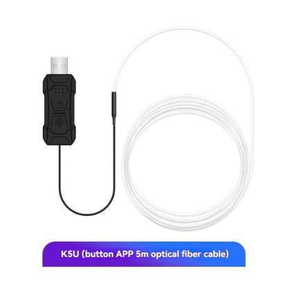 Car Interior Fiber-Style Ambient Light Kit with 5-in-1 Remote or 196.85-Inch App-Control Checkout Options