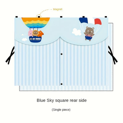 Magnetic Car Window Sunshade – Double Layer Side Window Sun Shade Curtain for UV & Heat Protection | Kids & Baby Car Shade | Blue