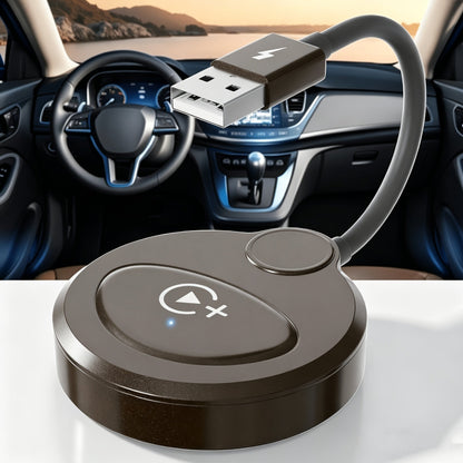Cable-Attached Wireless CarPlay or Android Auto Adapter with Three Checkout Identities Pictured