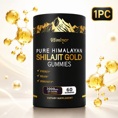Himalayan Shilajit Golden Gummies with Panax Ginseng Ginger Tribulus 10:1 Extract for Bath Time, Home Spa and Personal Care