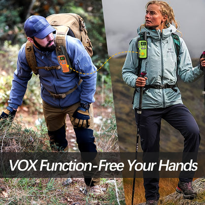 Long Range Walkie Talkies for Adults, BAOFENG 22 FRS Channels LCD Display VOX Hands-Free, USB-C Rechargeable Li-ion Battery, 2-3 Mile Range