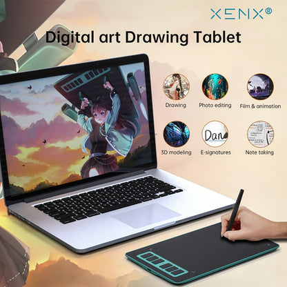 Graphics Drawing Tablet XENX P1-640 8192 Pressure Sensitivity 6 Hot Keys 6.6x4.1 Inch Active Area for an Everyday Personal Care Routine
