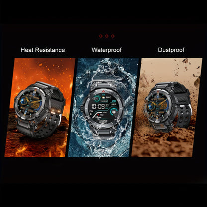 Smartwatch 2-in-1 with Built-In Earphones, 1.46 Inch IPS Touchscreen and 100 Sport Modes with Extra Strap