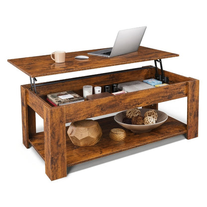 41-Inch Coffee Table with Hidden Storage for Work, Display, and Everyday Use detail image - detail view 7