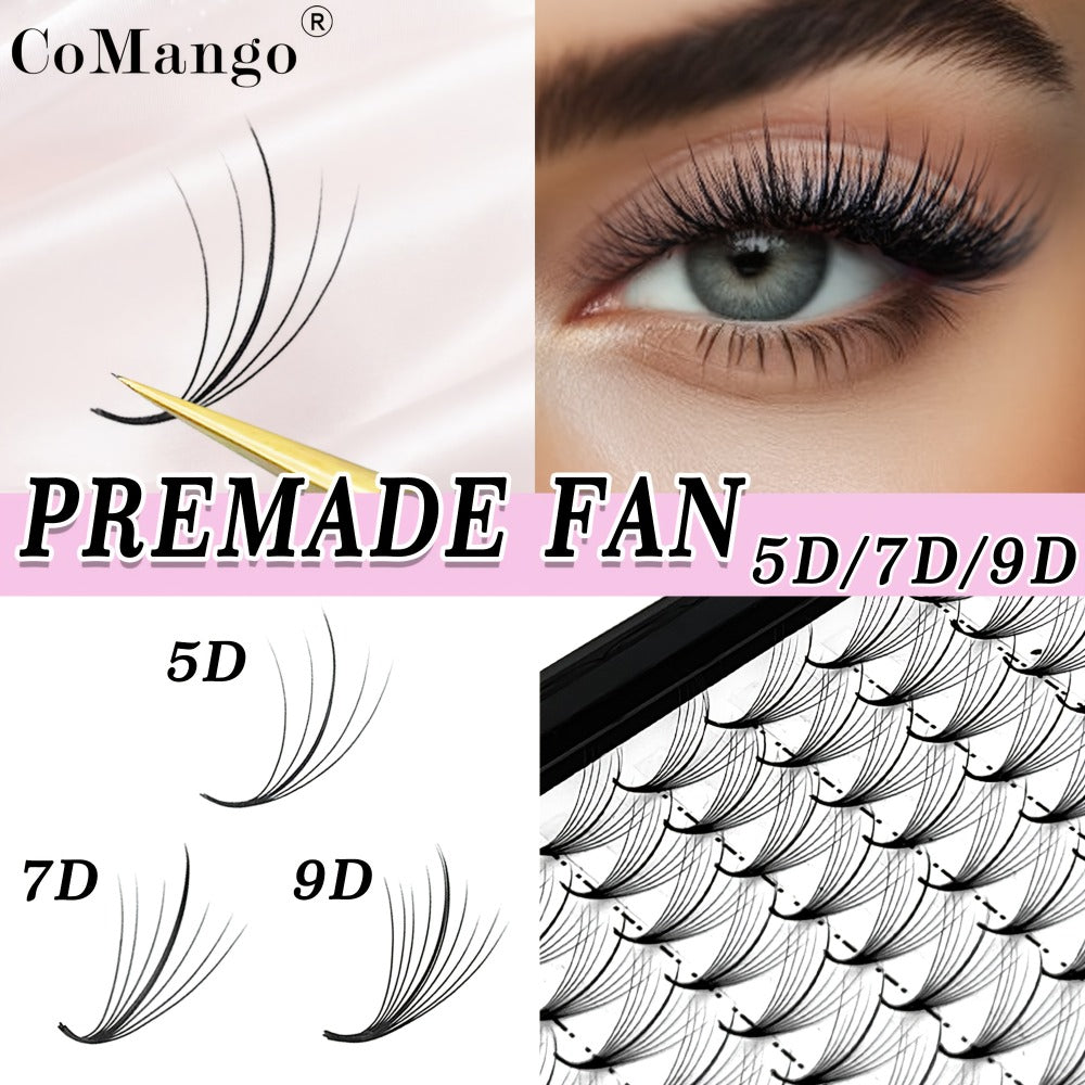 120-Fan Tray Premade Volume Lash Extensions 5D 7D 9D Wispy Faux Mink Eyelash Extensions C D Curl Mix 8-15mm