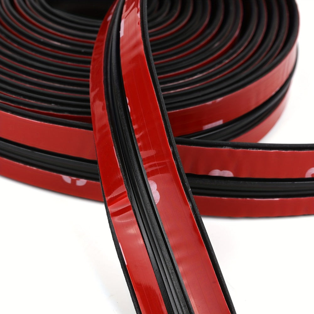 Car Rubber Seal Strip T-Shape Weatherstrip – Windshield Sunroof Door Edge Weather Stripping Trim, Universal Auto Weatherproofing Seal (3PCS
