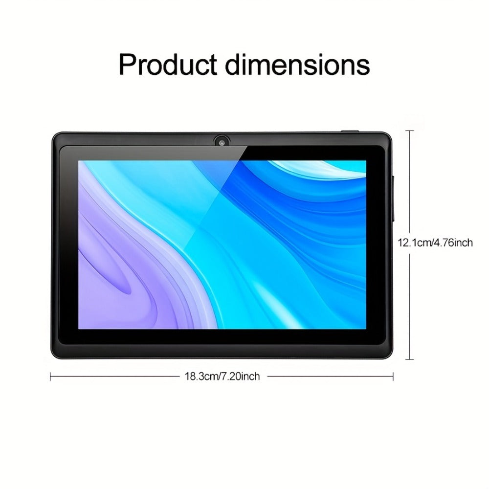Android Tablet 7-Inch Gray with Android 14, 4GB Total RAM, 32GB Internal Storage and Bluetooth