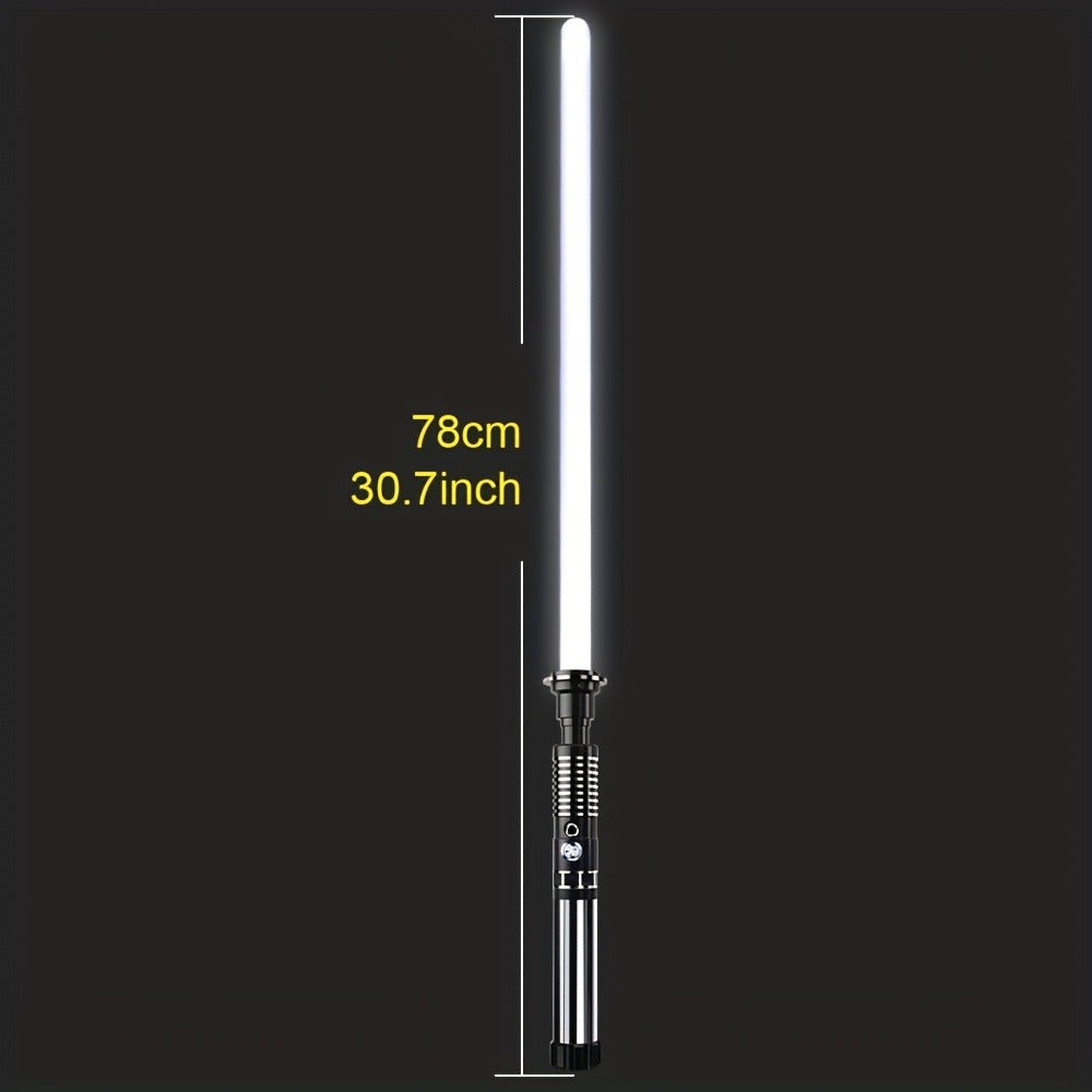 Light Up Saber with Metal Handle RGB 16 Colors, LED Cosplay Laser Sword with Sound Effects, Anakin Luke Darksaber Style