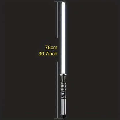 Light Up Saber with Metal Handle RGB 16 Colors, LED Cosplay Laser Sword with Sound Effects, Anakin Luke Darksaber Style
