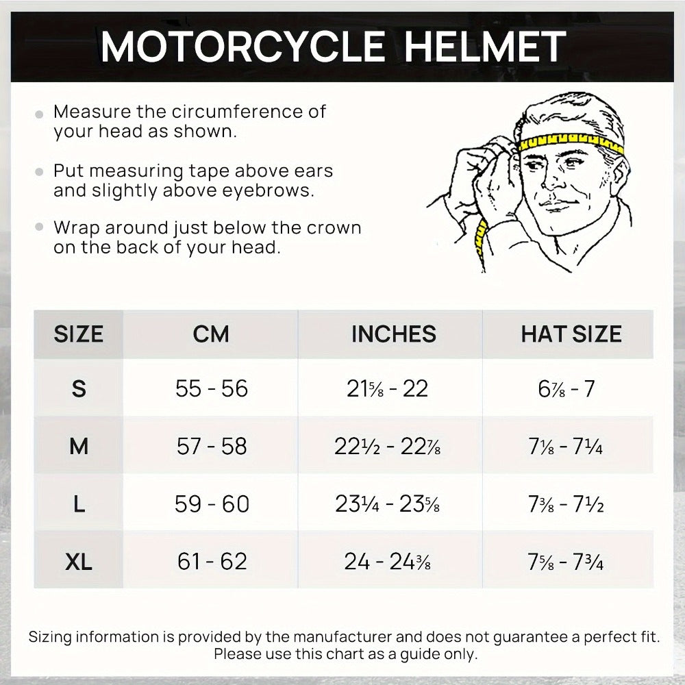 Motorcycle Helmet Full-Face Design in Three Shell Colors, S-XL Sizes, Washable Liner and Multi-Vent Layout