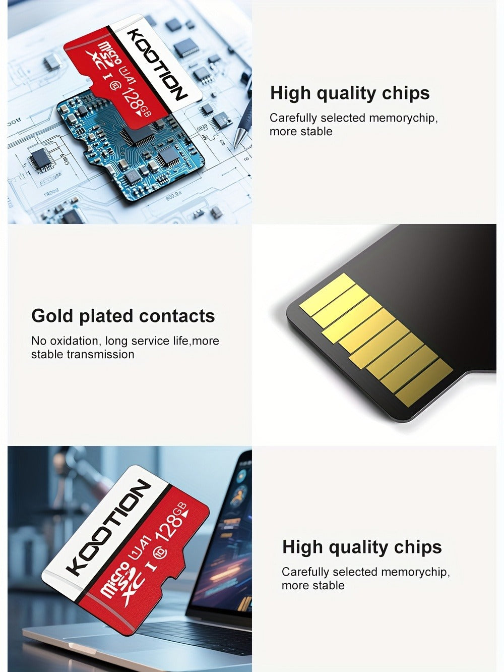 UHS-I C10 90MB/s Micro SD Card Bulk Pack with SD Adapter for an Everyday Personal Care Routine