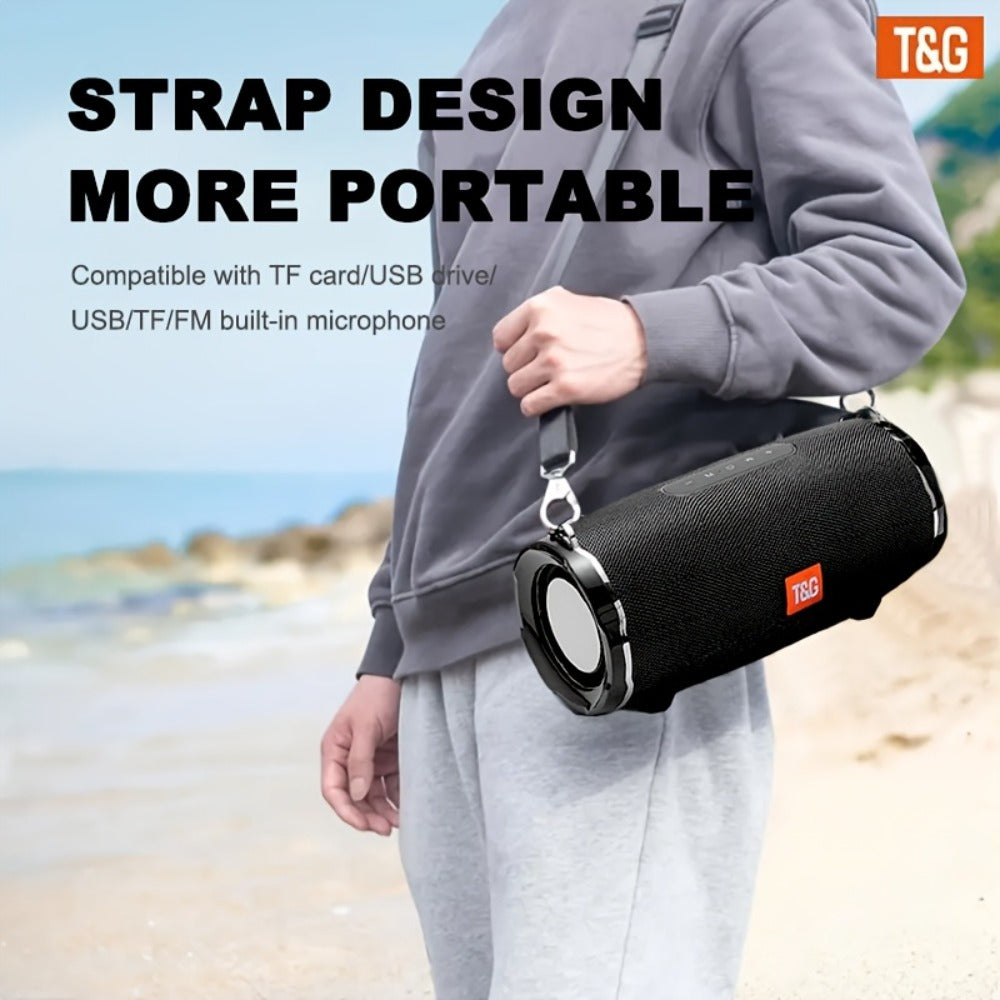 TG187 IPX4 Waterproof Outdoor Bluetooth Speaker | Dual Speakers, 4800mAh Rechargeable Battery, TWS Stereo Pairing