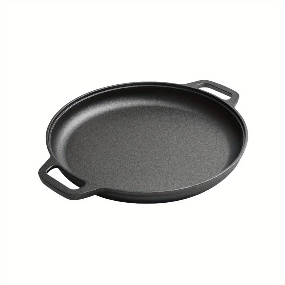 Pre-Seasoned Cast Iron Pan Set – Non-Stick Multifunctional Skillet for Pizza Home Kitchen Outdoor Cooking
