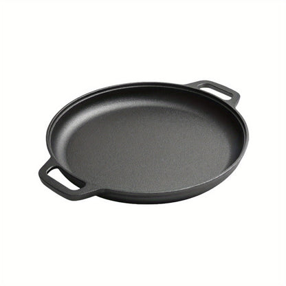Pre-Seasoned Cast Iron Pan Set – Non-Stick Multifunctional Skillet for Pizza Home Kitchen Outdoor Cooking