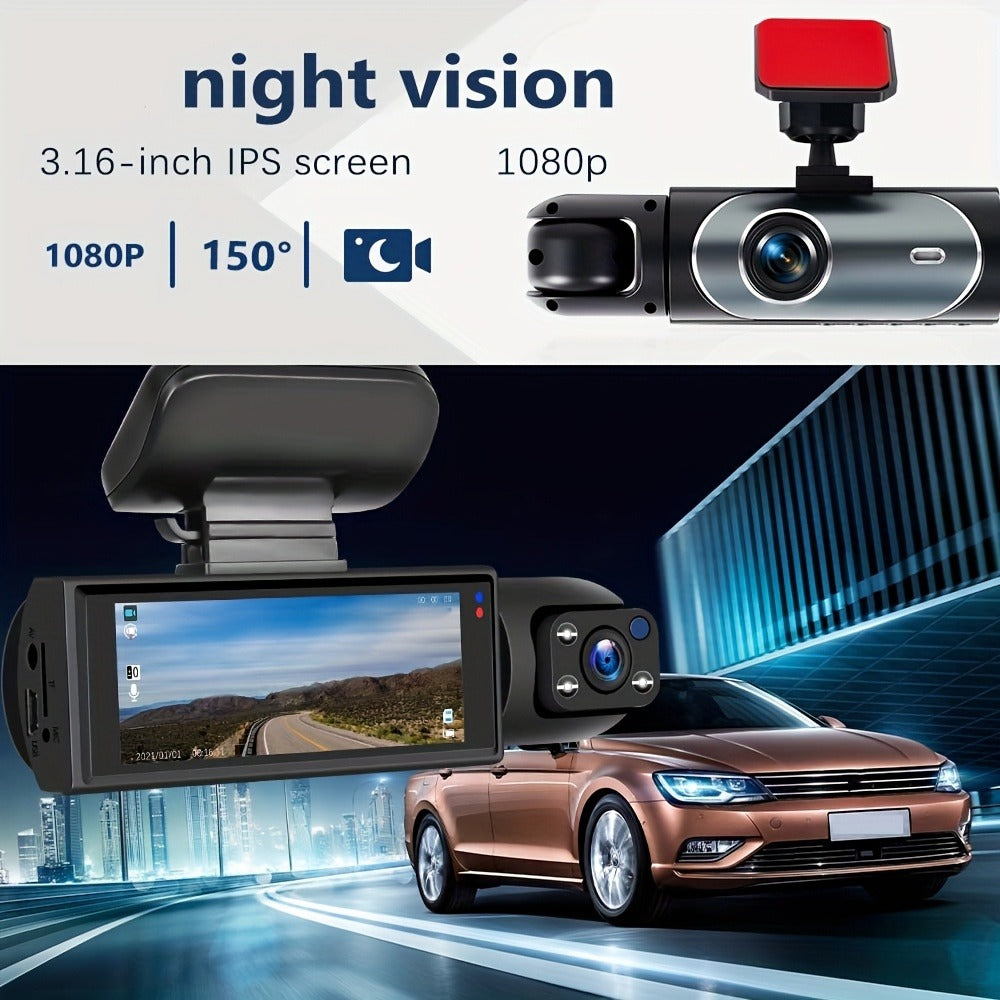Dash Camera Checkout Options with Wide-Screen Dual-Camera Body or Two-Inch No-WiFi Models Pictured