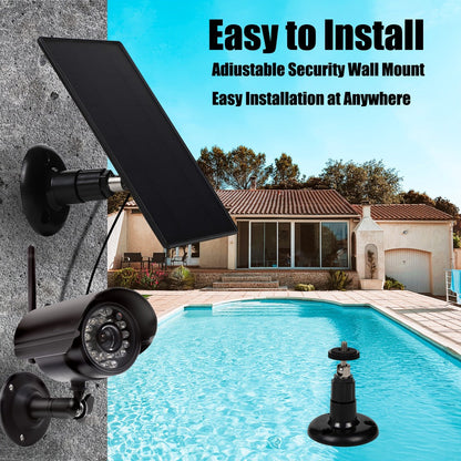 3-Pack Portable Solar Panel Kit 5V 3W with 360° Adjustable Mount, USB & Type-C Output for an Everyday Personal Care Routine