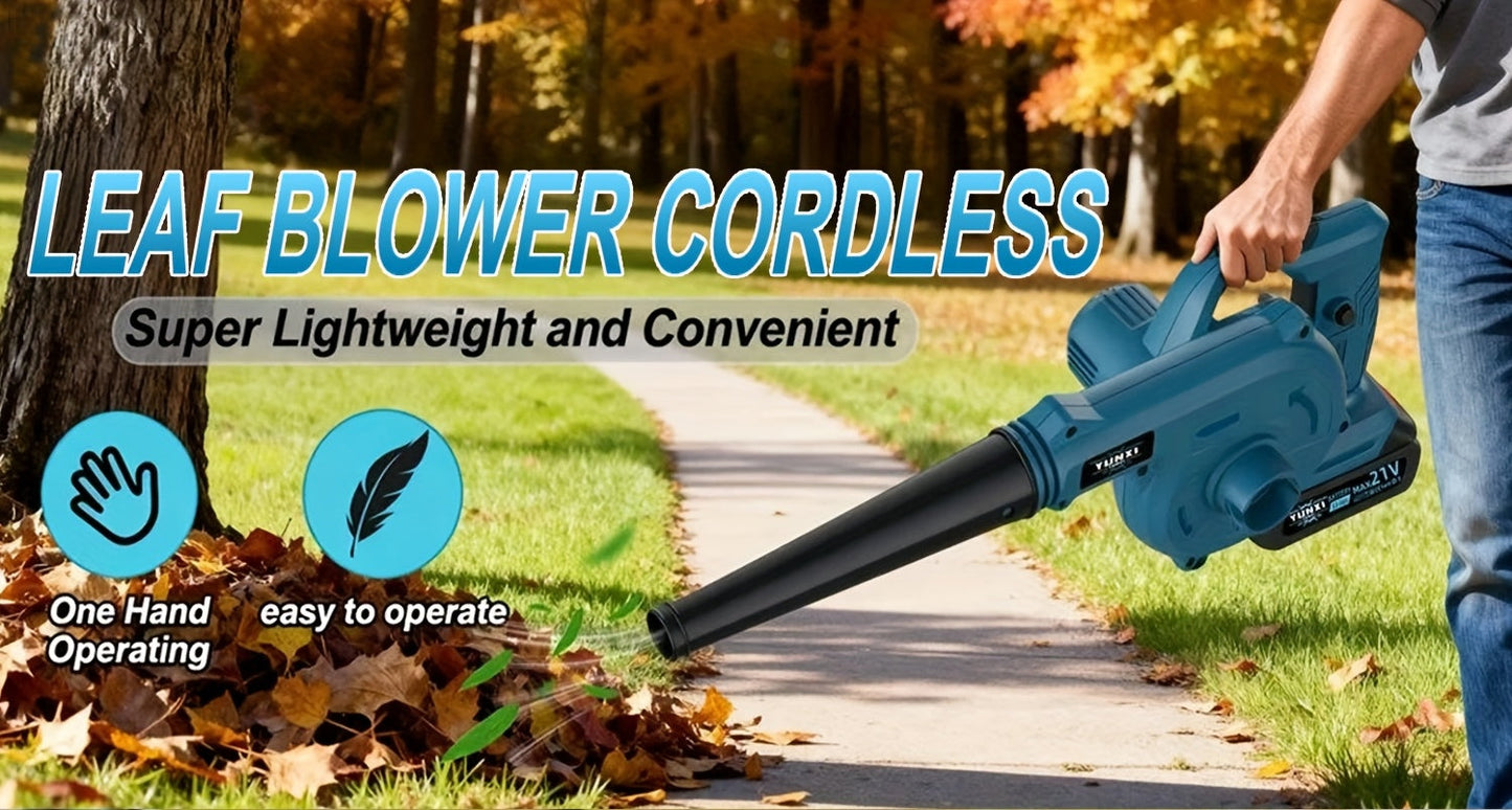 Cordless Leaf Blower, Portable Electric Handheld Blower Lawn Garden Car for Garden, Patio and Yard Use