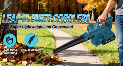 Cordless Leaf Blower, Portable Electric Handheld Blower Lawn Garden Car for Garden, Patio and Yard Use