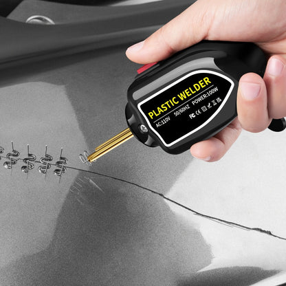 Plastic Welding Repair Kit 100W with 250pcs Staples – Hot Staple Gun Welder for Car Bumper Crack Repair, ABS PP PVC Plastic Fix