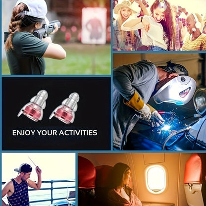 High Fidelity Earplugs for Concerts Musicians 24dB Noise Reduction, Advanced Filter Technology Ear Protection for Music Festivals