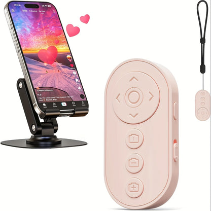 Bluetooth Scrolling Remote Control for TikTok, Page Turner for Kindle App & E-Books, Camera Shutter Clicker