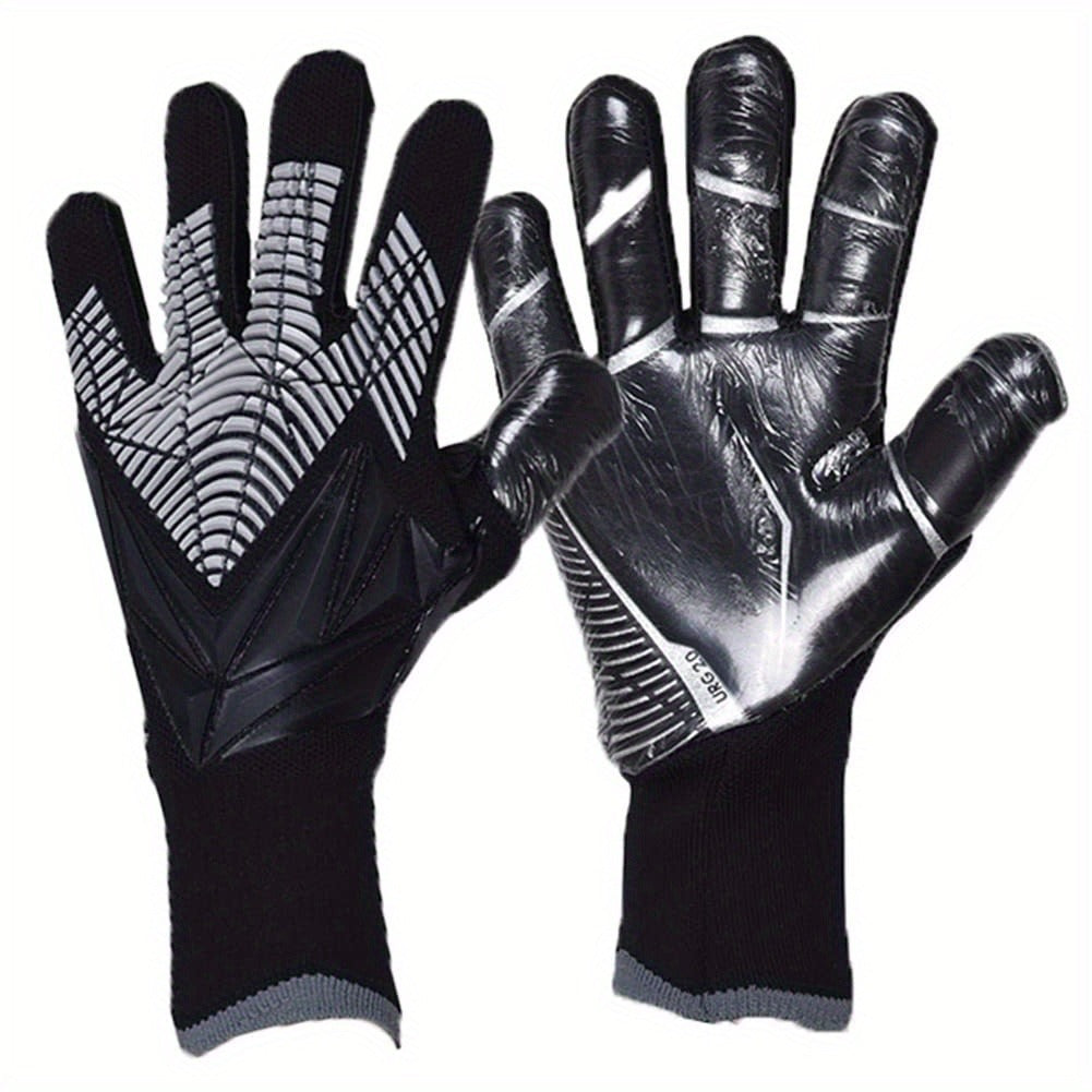 Silicone Grip Goalkeeper Gloves with Superior Traction – Available in 6 Colors & 5 Sizes, Professional Soccer & Rugby Goalie Gloves for Men
