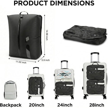 Vacuum Storage Bags with Electric Pump - Space Saving Travel Compression Bags for Luggage, Clothes & Bedding