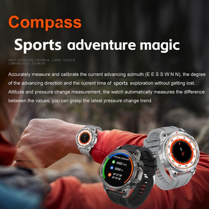 Smartwatch GPS NFC for Men – AI Voice Calling, 360×360 HD Screen, Built-in Compass, Motion Trajectory, Heart Rate Sleep Fitness