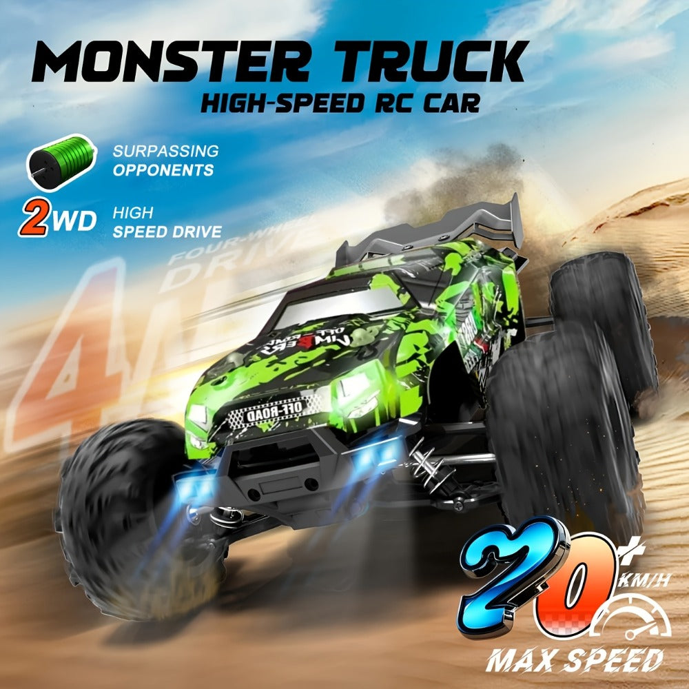 Dual Shell Ultra Large RC Off-Road Truck with Full Proportional Drift Control Extreme Grip Tires & High Speed