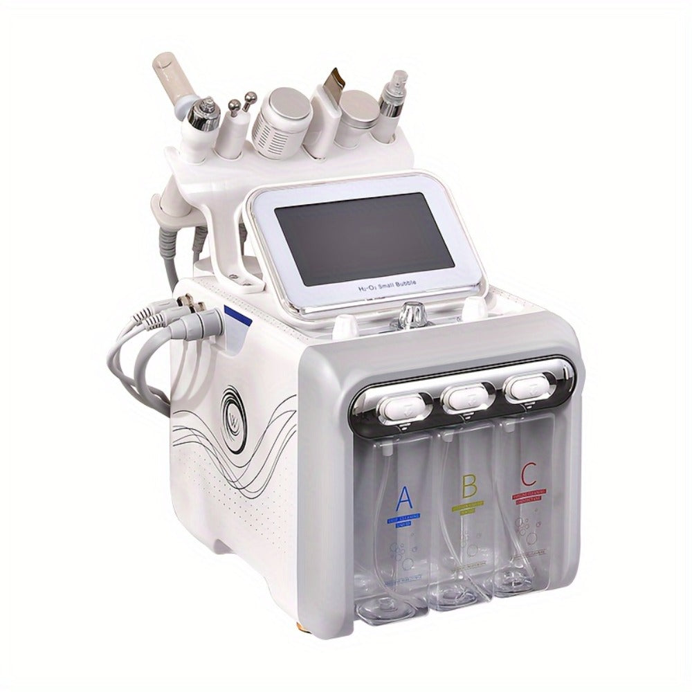 Hydrogen Oxygen Microbubble Facial Machine 6-in-1 / 7-in-1, Dual Pump Deep Cleansing Skin Rejuvenation Beauty Device for Home Spa Use