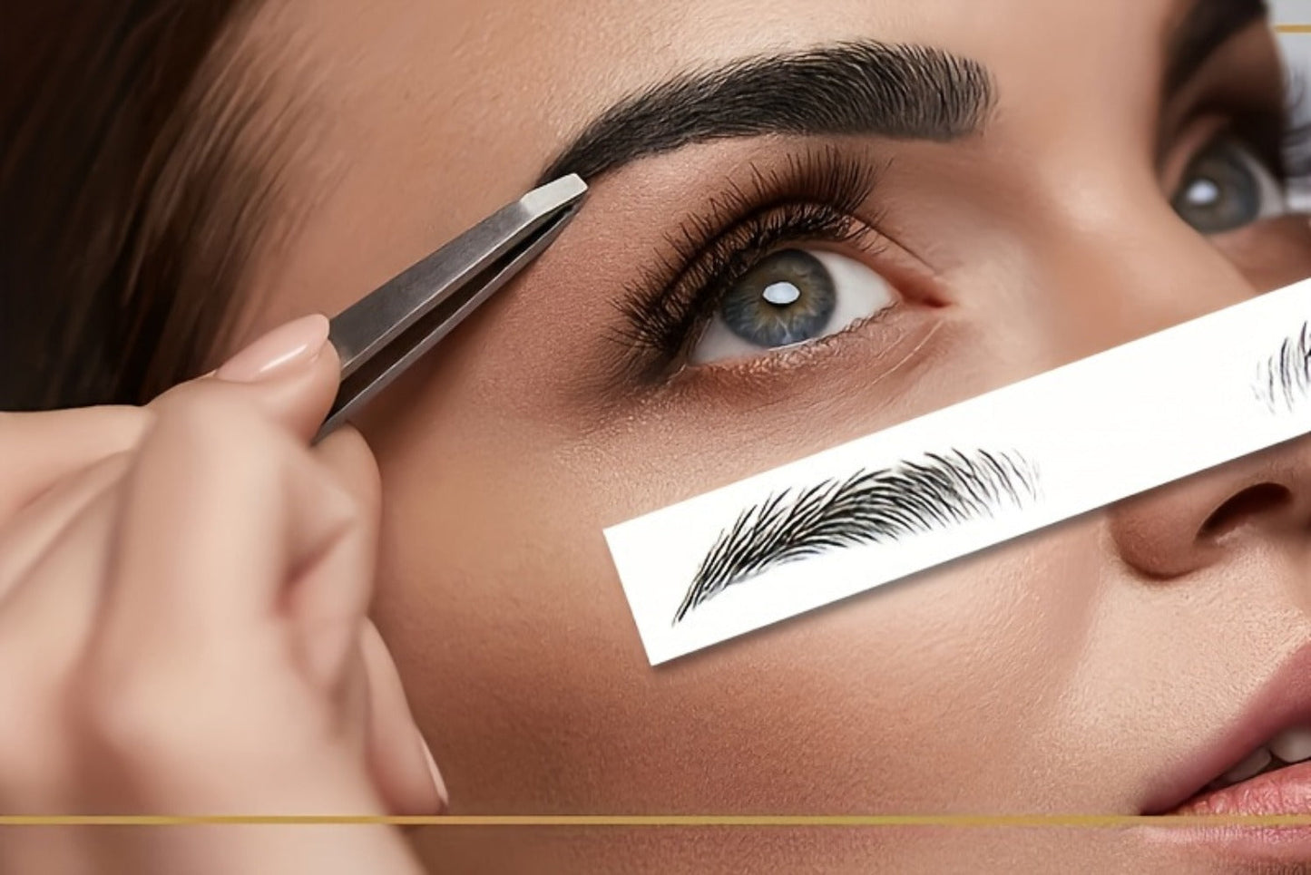 6D Eyebrow Tattoo Stickers Waterproof 8 Pcs for Women Girls, for Temporary Body Art, Festivals and Costumes